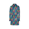 Surfboard Colorful Print Design LKS302 Women's Fleece Robe