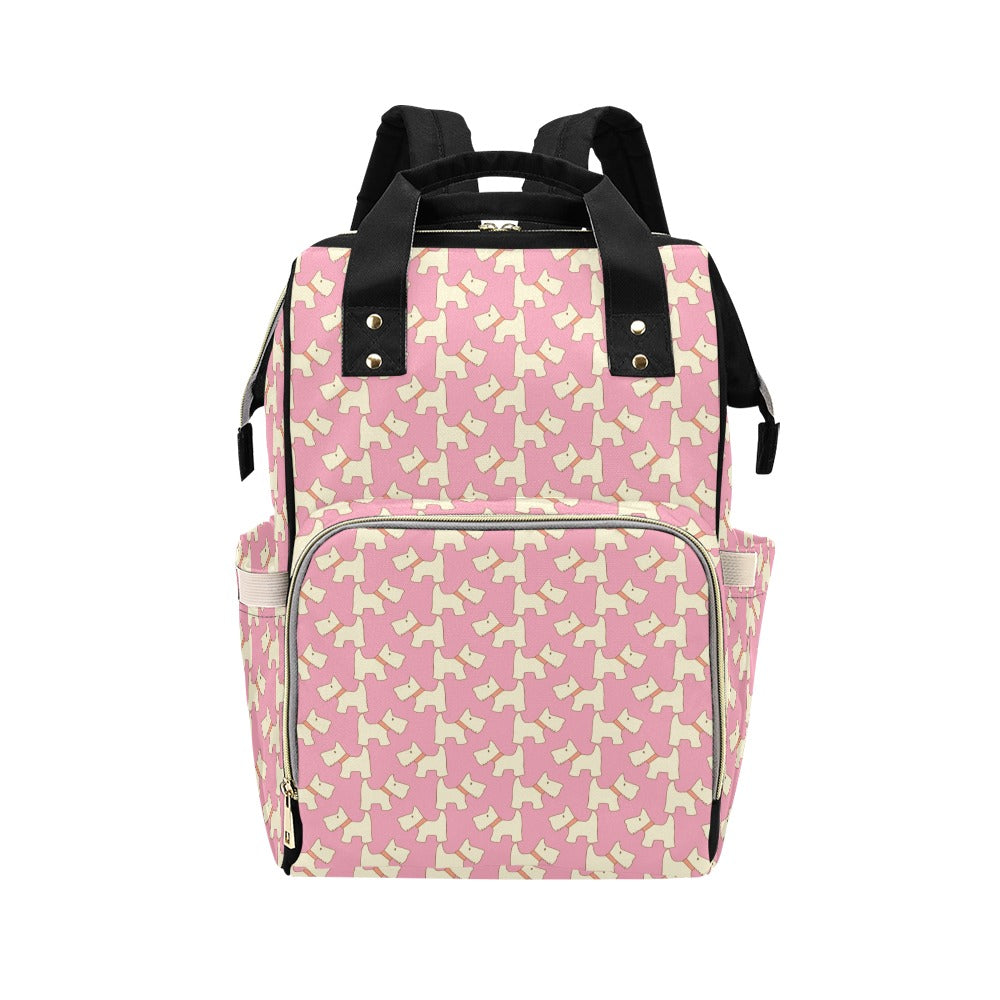 Scottish Terriers Print Design LKS306 Diaper Bag Backpack