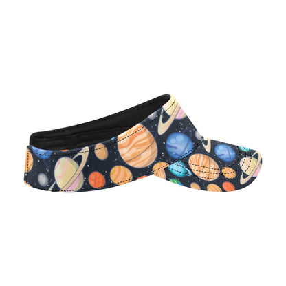 Planet Colorful Print Design LKS301 Unisex Sun Visor