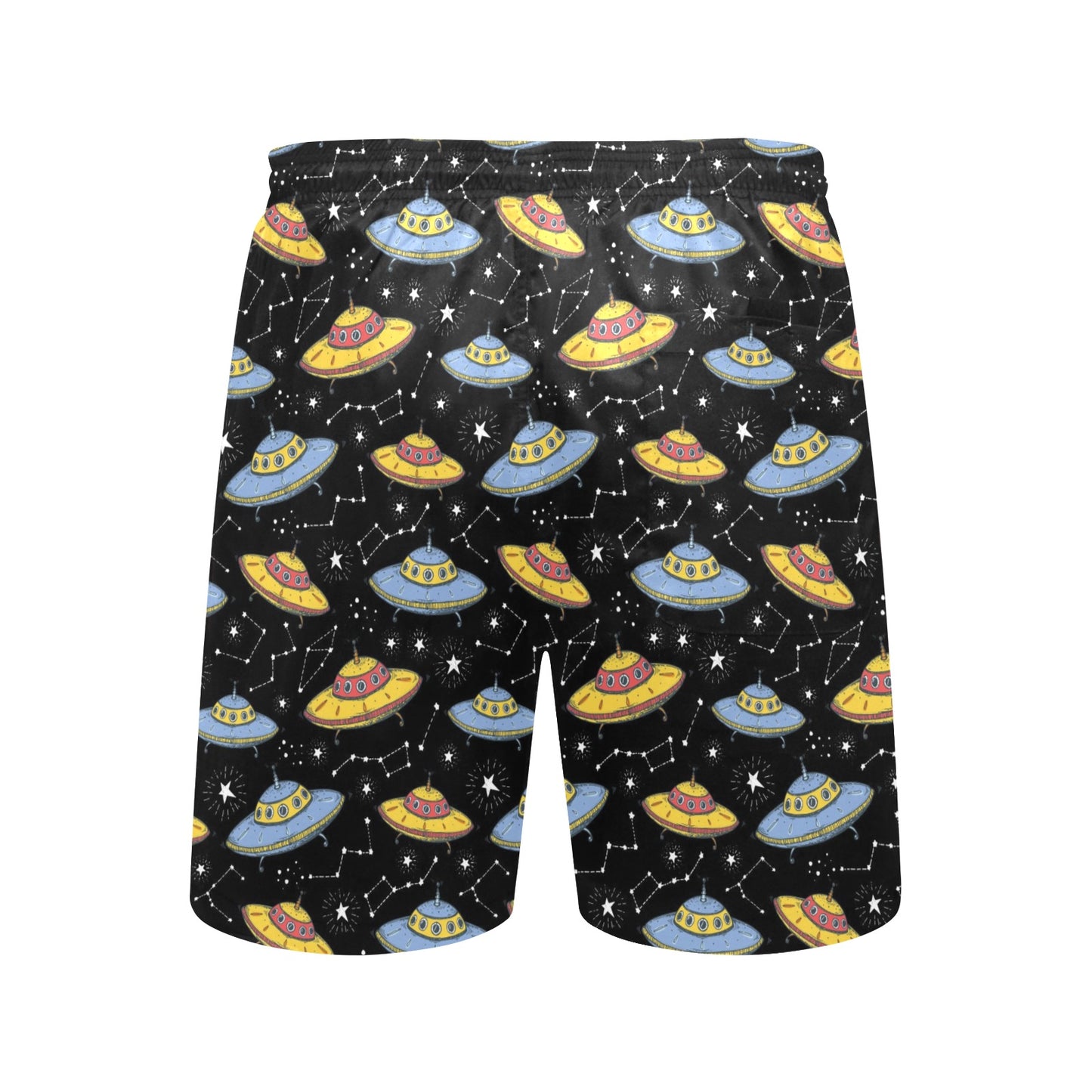 UFO Print Design LKS307 Men's Swim Trunks Beach Shorts