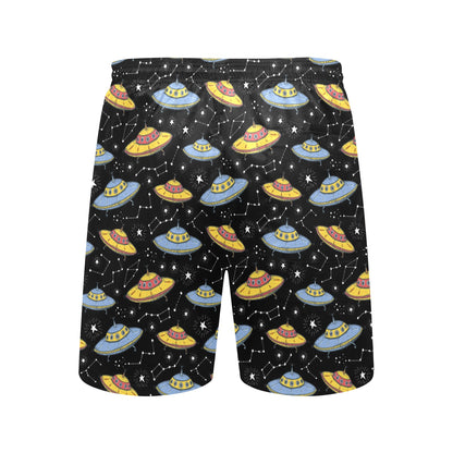 UFO Print Design LKS307 Men's Swim Trunks Beach Shorts