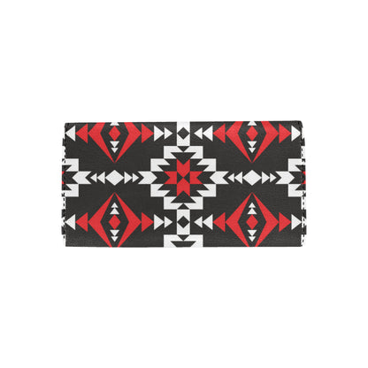Navajo Pattern Print Design A02 Women's Trifold Wallet