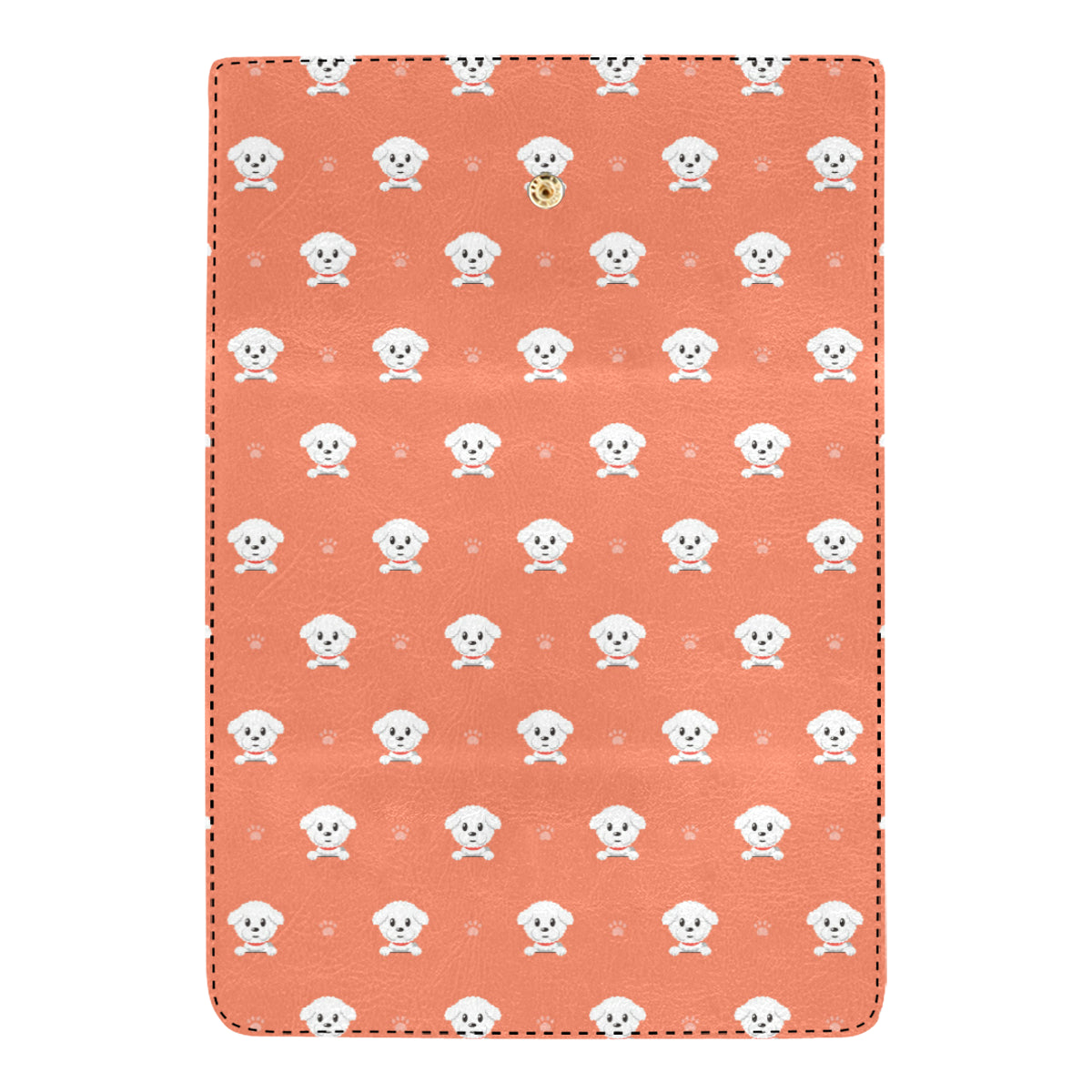 Bichons Frise Pattern Print Design 02 Women's Trifold Wallet