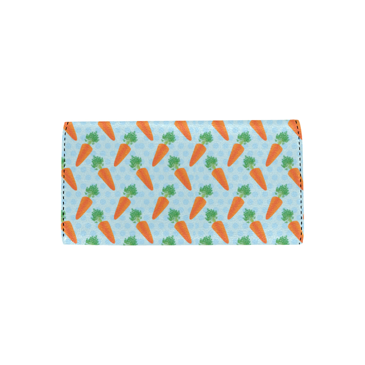 Carrot Pattern Print Design 01 Women's Trifold Wallet