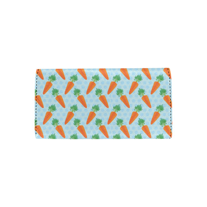 Carrot Pattern Print Design 01 Women's Trifold Wallet