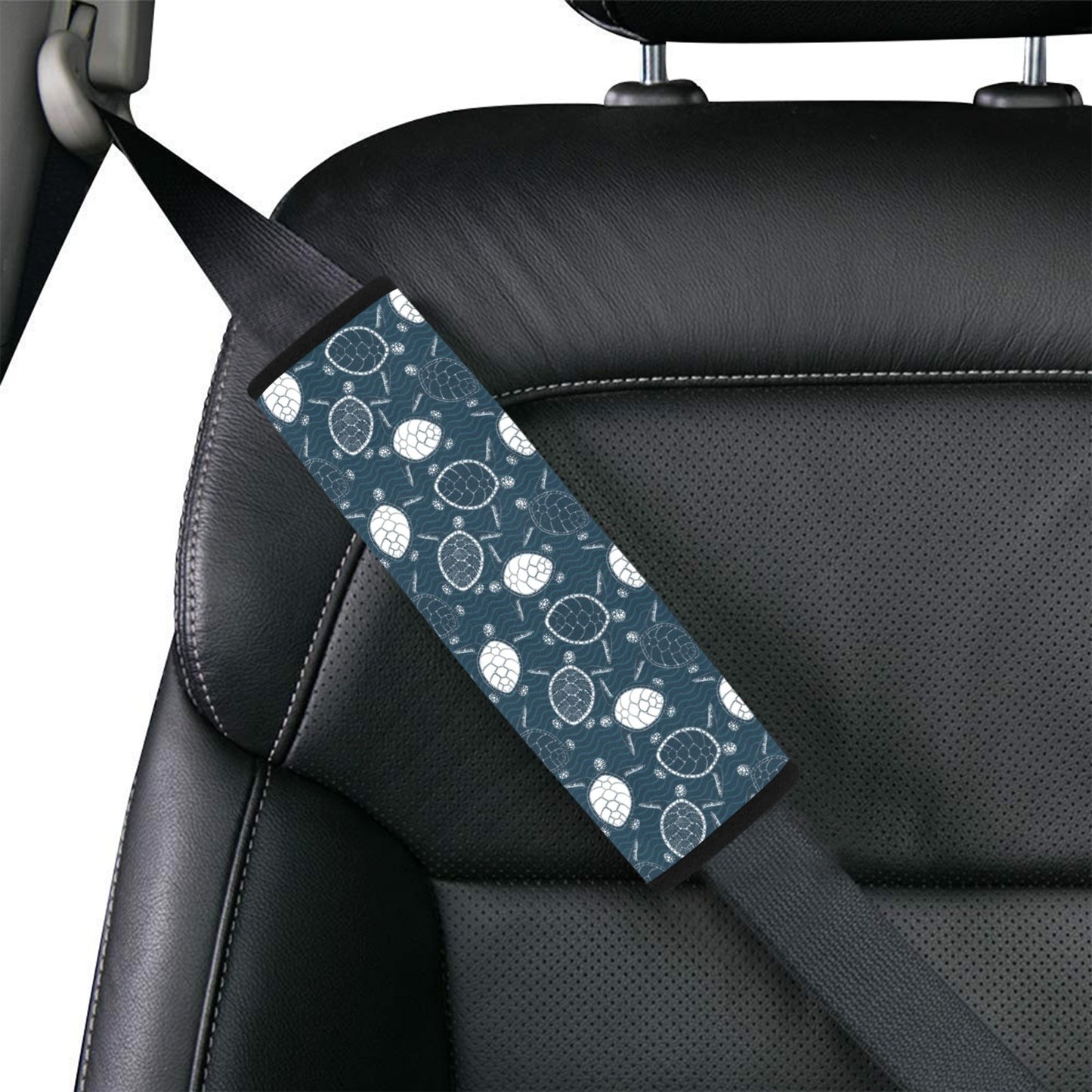 Sea Turtle Print Design LKS3015 Car Seat Belt Cover