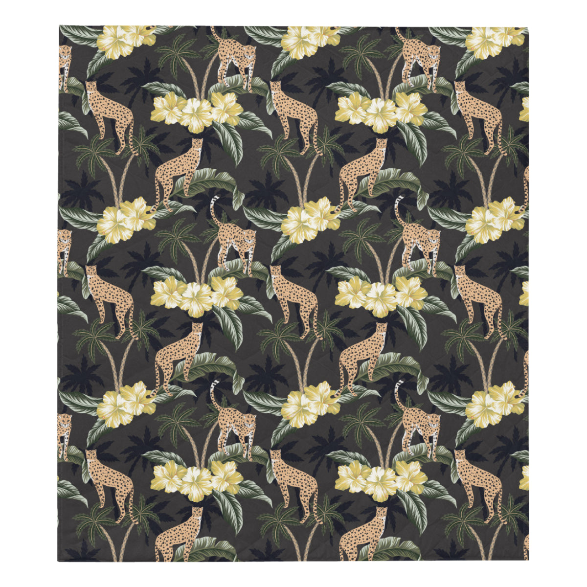 Cheetah Pattern Print Design 04 Premium Quilt