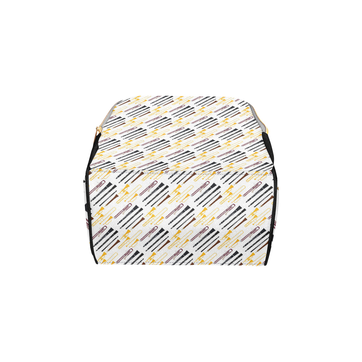 Clarinet Pattern Print Design 01 Diaper Bag Backpack