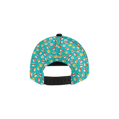 Sushi Themed Print Snapback Cap