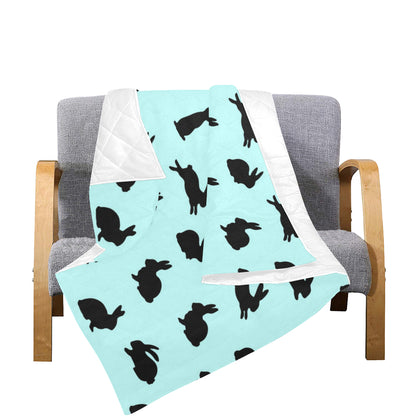 Rabbit Pattern Print Design RB010 Premium Quilt