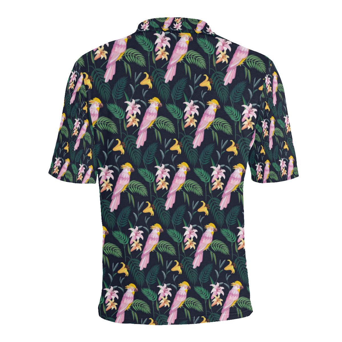 Cockatoo Pattern Print Design 03 Men Polo Shirt