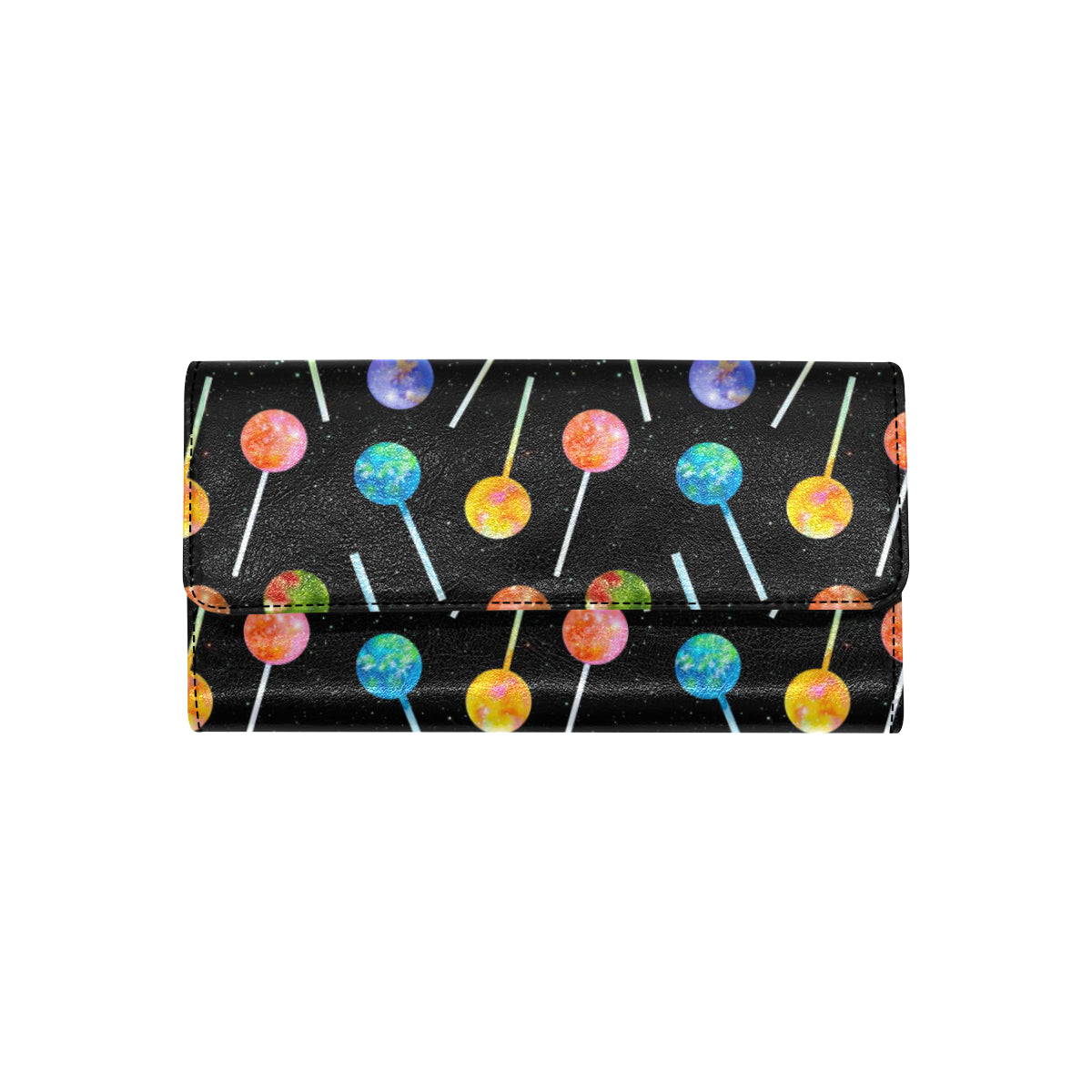 Lollipop Pattern Print Design LL04 Women's Trifold Wallet