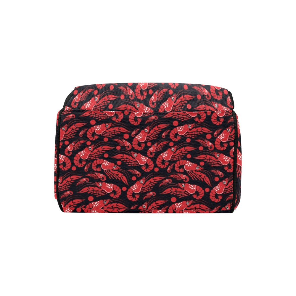 Shrimp Print Design LKS303 Diaper Bag Backpack