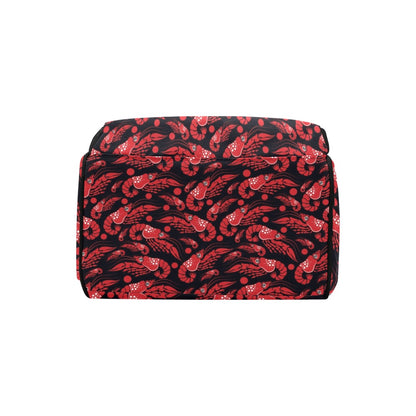 Shrimp Print Design LKS303 Diaper Bag Backpack