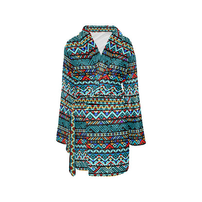 Southwestern Style Women's Fleece Robe