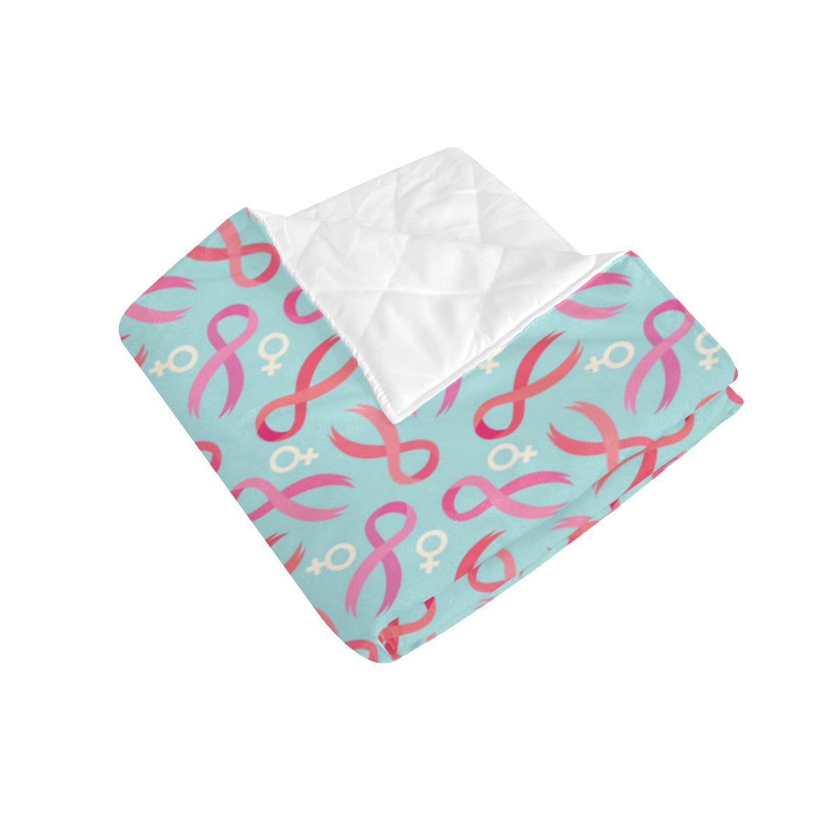 Breast cancer Pattern Print Design 03 Premium Quilt