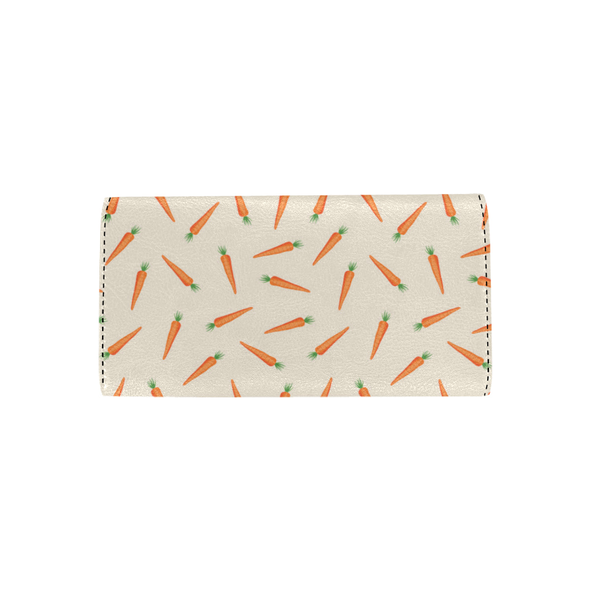 Carrot Pattern Print Design 07 Women's Trifold Wallet