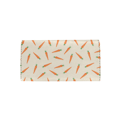 Carrot Pattern Print Design 07 Women's Trifold Wallet