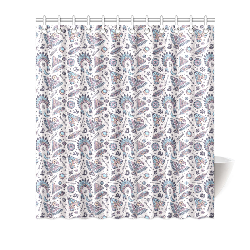 Eagles Native American Indian Symbol Shower Curtain