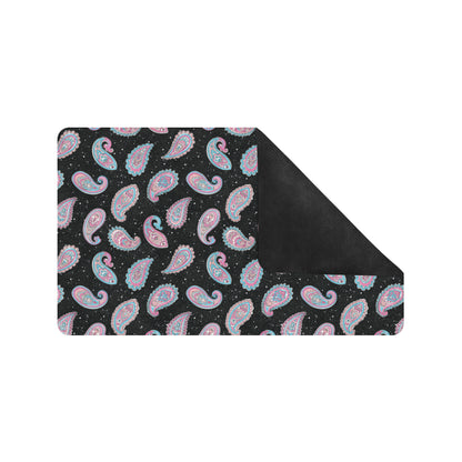 Paisley Pink Design Mandala Print Rubber Doormat