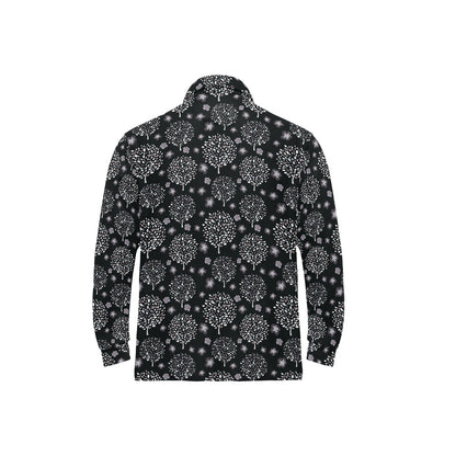 Tree Of Life Print Design LKS304 Long Sleeve Polo Shirt For Men's