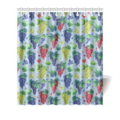 Grape Pattern Print Design GP06 Shower Curtain
