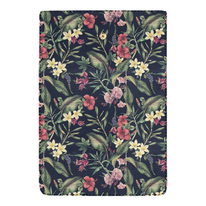 Tropical Flower Pattern Women's Trifold Wallet