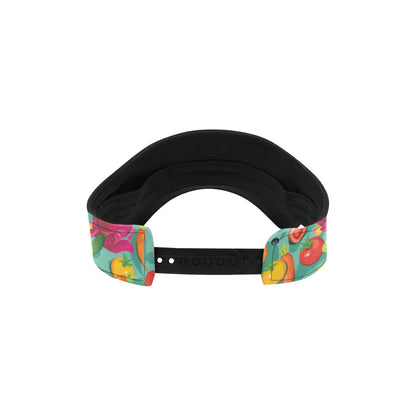 Vegan Colorful Themed Design Print Unisex Sun Visor