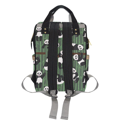 Panda Pattern Print Design A04 Diaper Bag Backpack