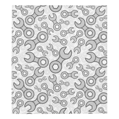 Mechanic Pattern Print Design 05 Premium Quilt