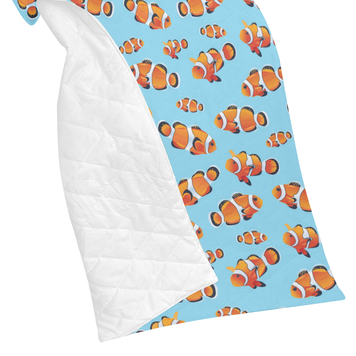 Clownfish Pattern Print Design 01 Premium Quilt