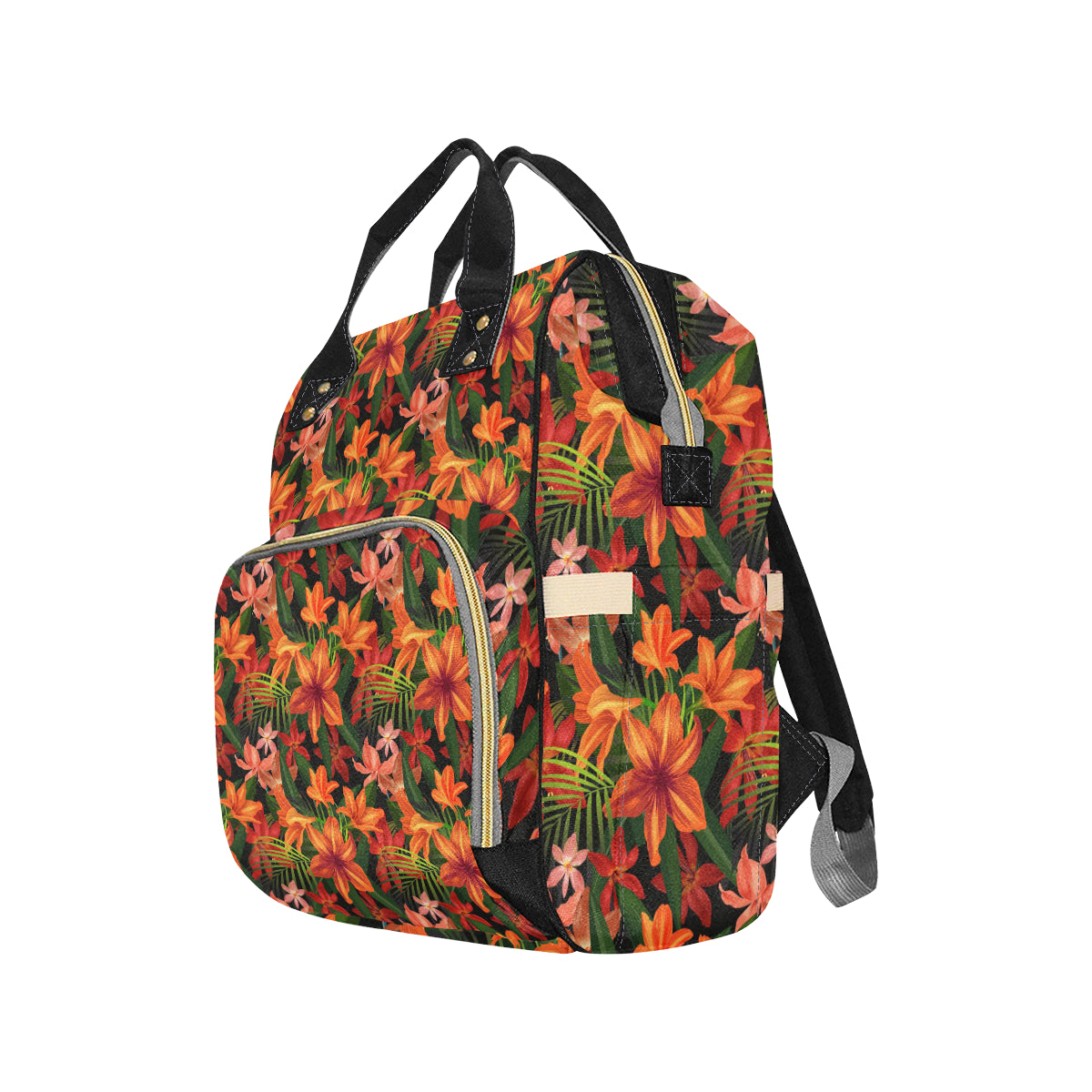 Amaryllis Pattern Print Design AL05 Diaper Bag Backpack