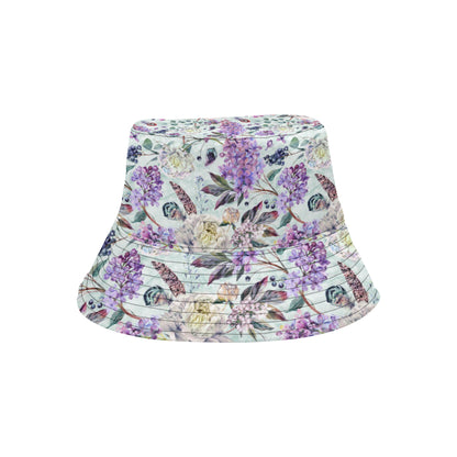 Lilac Pattern Print Design LI06 Unisex Bucket Hat