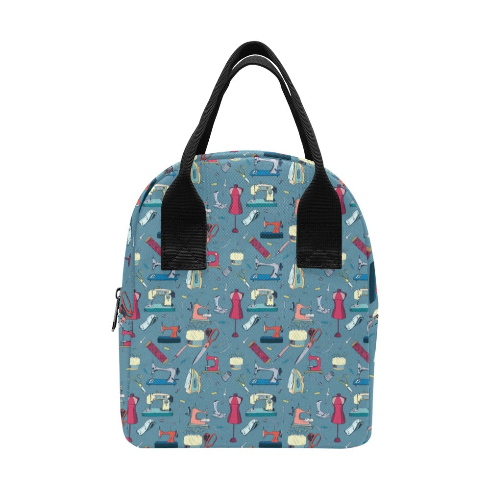Sewing Equipment Print Design LKS301 Insulated Lunch Bag