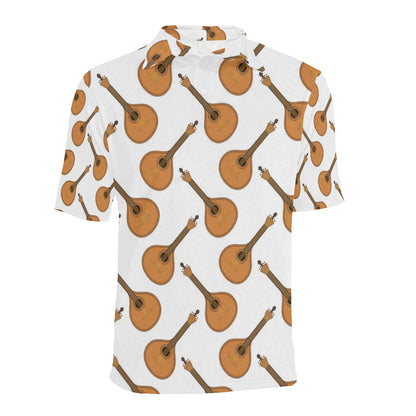 Mandolin Pattern Print Design 01 Men Polo Shirt