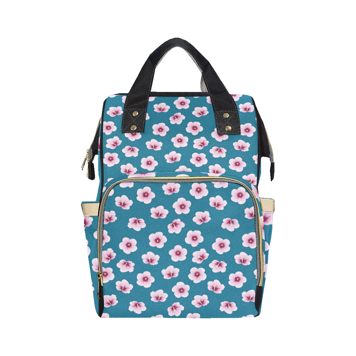 Cherry Blossom Pattern Print Design CB08 Diaper Bag Backpack