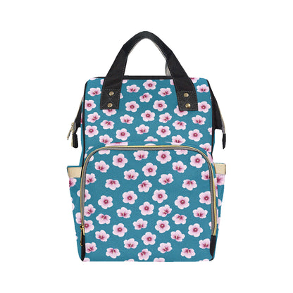 Cherry Blossom Pattern Print Design CB08 Diaper Bag Backpack