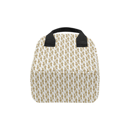 Trumpet with Music Note Print Insulated Lunch Bag