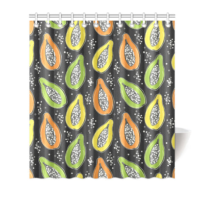 Papaya Pattern Print Design PP05 Shower Curtain