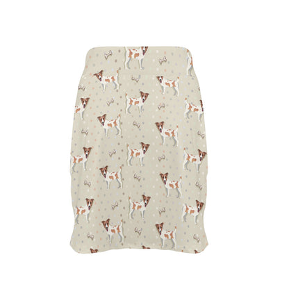 Russell Terriers With Bone Print Design LKS302 17" Golf & Pickleball Skort with Pockets