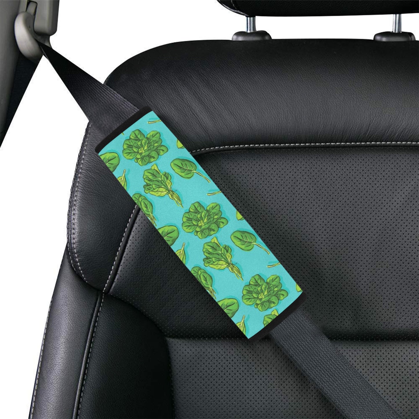 Spinach Print Design LKS301 Car Seat Belt Cover