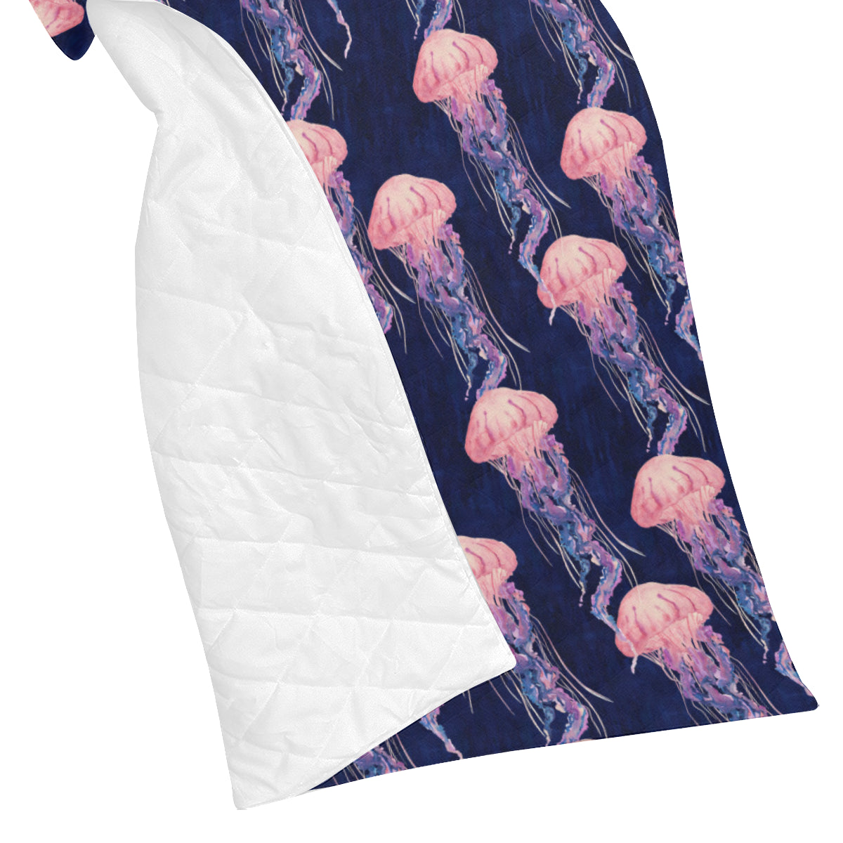 Jellyfish Pattern Print Design 03 Premium Quilt