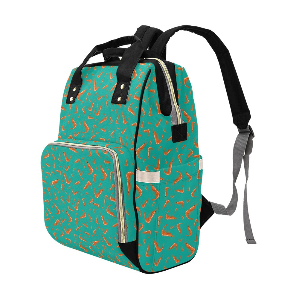 Shrimp Print Design LKS301 Diaper Bag Backpack