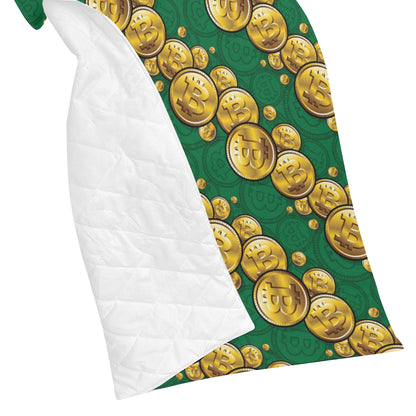 Bitcoin Pattern Print Design DO02 Premium Quilt