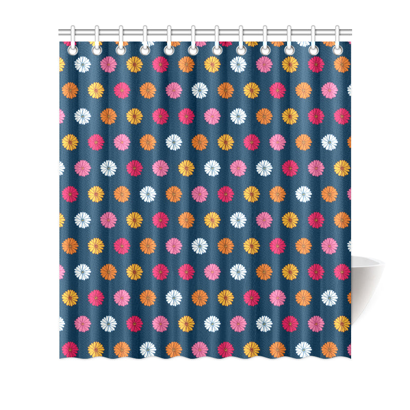 Gerberas Pattern Print Design GB06 Shower Curtain