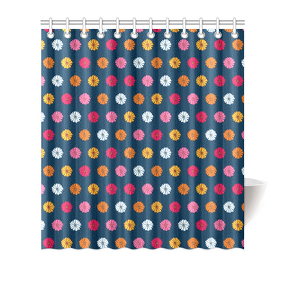 Gerberas Pattern Print Design GB06 Shower Curtain