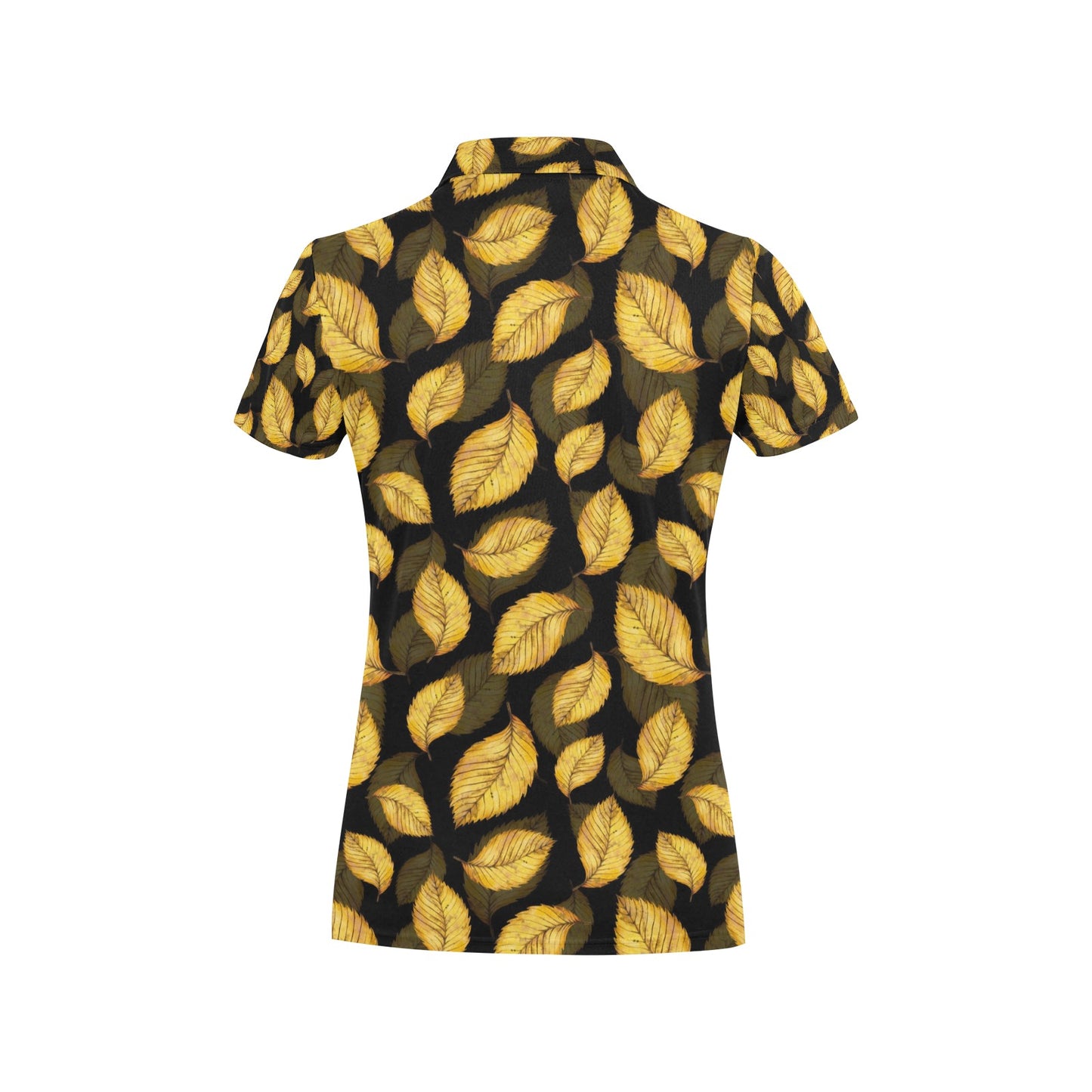 Elm Leave Summer Print Pattern Women's Polo Shirt