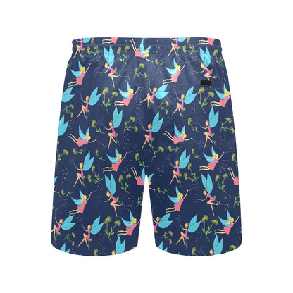 Fairy with flower Print Pattern Men's Swim Trunks Beach Shorts
