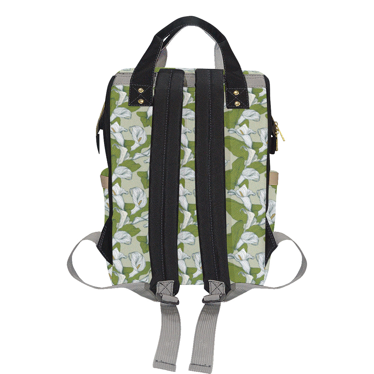 Lily Pattern Print Design LY08 Diaper Bag Backpack