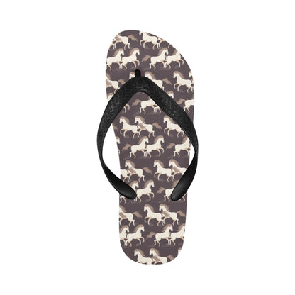 Horse Print Design LKS304 Flip Flops